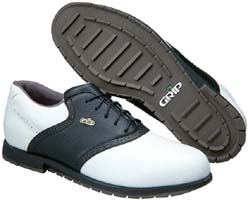 Grip GT Classic Spikeless Golf Shoe: White/ Black M576