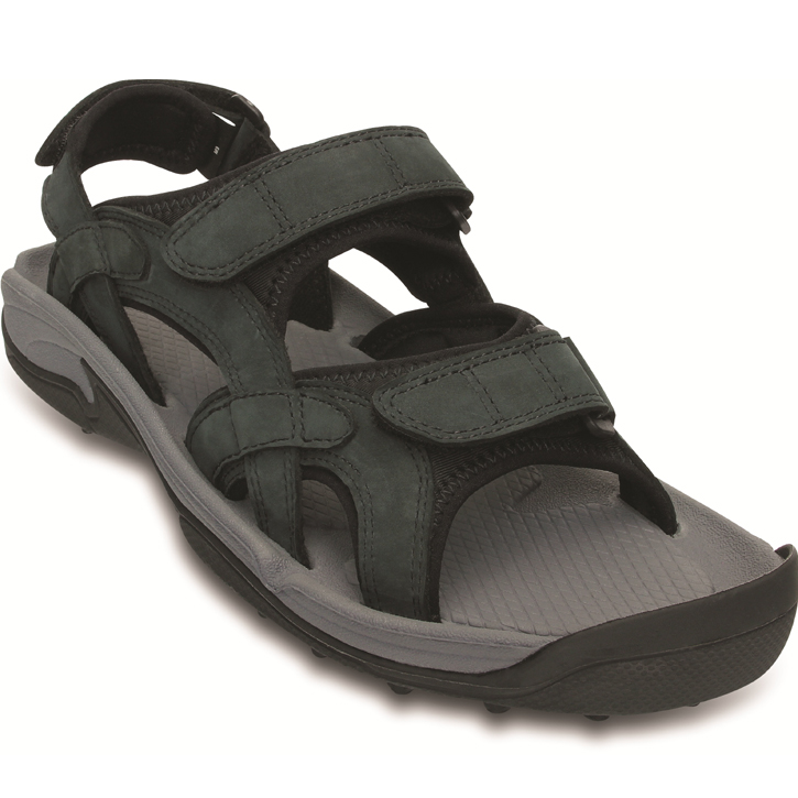 ... Crocs XTG LoPro Golf Sandals, Mens, BlackGraphite , Size 13, New