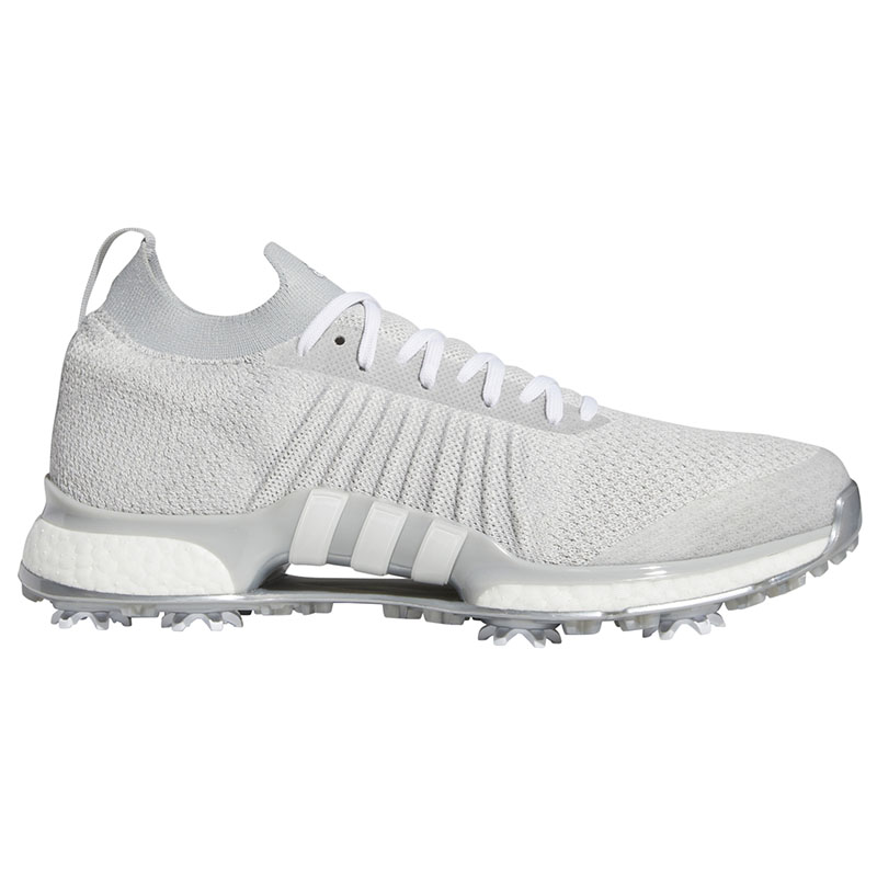 2020 Adidas Tour 360 XT Primeknit Golf Shoes - Grey/White/Silver Metallic