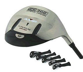 AMF HD 362 Hybrid Design Complete Set 3 Woods, 6 Hybrid Irons, 2 Hybrid Iron Woods all in one forgiving set. Each club within the set has been fitted with a specifically engineered high performance shaft with a unique flex and kick point to optimize performance. The hybrid irons and long irons have a lower kick point and softer flex to help get the ball airborne. As the set progresses to the shorter irons, the kick point is raised and the flex becomes firmer for distance and trajectory control. The driver and lower lofted fairway woods have a lower kick point and softer flex to help get the ball airborne. As the fairway wood set progresses to the higher lofts, the kick point is raised and the flex becomes firmer for distance and trajectory control. &nbsp;Features &nbsp;� &nbsp;Titanium driver with ultra lightweight Progression graphite shaft. &nbsp;� Hyper stainless steel #3 and #5 fairway woods with ultra lightweight Progression graphite shafts &nbsp;� Stainless Steel Hybrid Iron-Wood #3 and #4 with ultra lightweight Progression graphite shafts &nbsp;� Stainless Steel Hybrid Irons (5-PW) with ultra lightweight Progression graphite shafts. &nbsp;� Head Covers &nbsp; &nbsp;Irons &nbsp;� The larger, more forgiving clubhead of the HD 362 irons and iron-woods make them an ideal iron replacement for just about any golfer. &nbsp;� Hollow hyper-steel head for exceptional feel and forgiveness. &nbsp;� Ultra lightweight Progression graphite shafts. &nbsp;� The oversized face and extreme perimeter weighting create a large sweet spot, providing maximum forgiveness on off-center shots. &nbsp;� Weight positioned low and deep for an easy high launch and soft landing on the green.&nbsp; The deep center of gravity increases distance and trajectory on every shot. &nbsp;� Progressive offset makes it easier to square the clubface at impact for straighter more consistent shots. &nbsp;� Dual performance cambered sole allows the club to set up like an iron at address and also reduces drag when hitting from the rough. &nbsp; &nbsp;Driver &nbsp;� Titanium driver with ultra lightweight Progression graphite shaft delivers superior distance and maximum forgiveness. &nbsp;� Modified offset makes it easier to square the clubface at impact for straighter, more consistent drives. &nbsp; &nbsp;Woods &nbsp;� Hyper stainless steel #3 and #5 woods with ultra lightweight Progression graphite shafts are designed to be versatile and extremely forgiving. &nbsp;� Deep and low weight design promotes a higher launch and softer landing. &nbsp;� Twin relief rails allow the club to easily pass through thick grass and sand. &nbsp; <br><br><i>Click here if you have any questions about this product or would like to order.</i>
