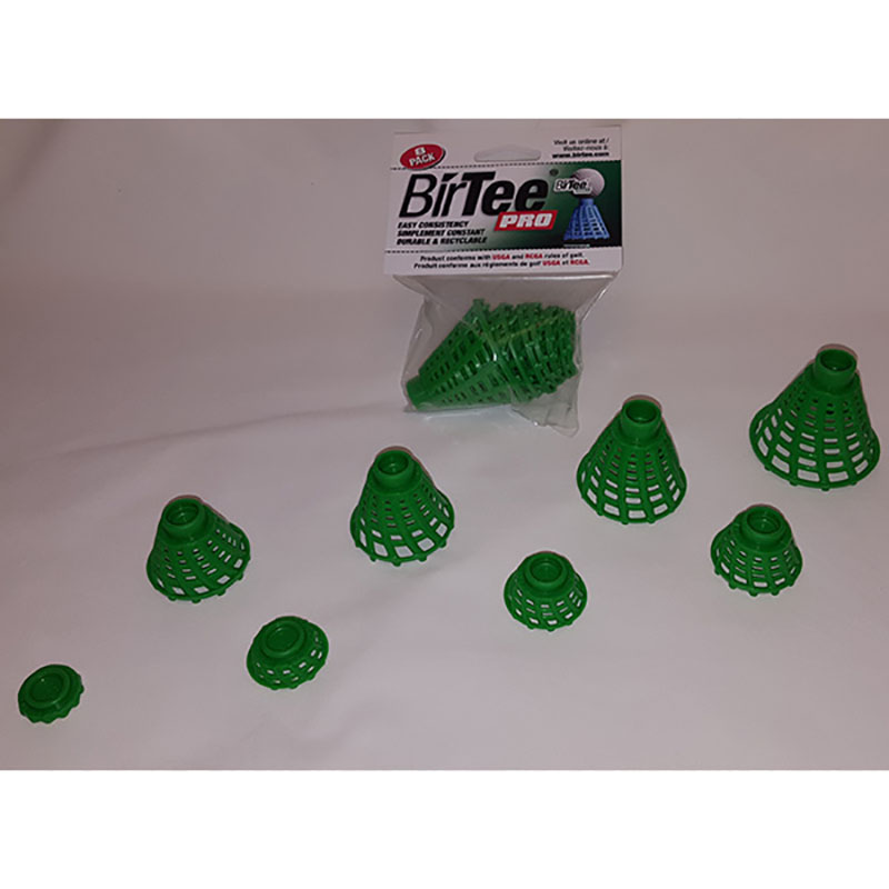 BirTee Golf Tees (8 Pack) - Green