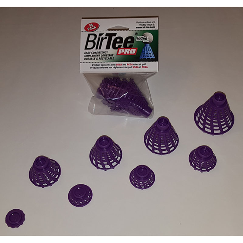 BirTee Golf Tees (8 Pack) - Purple