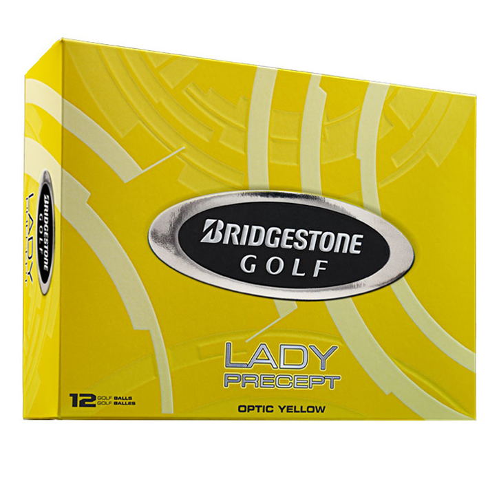Bridgestone Lady Precept Golf Balls - Yellow (1 Dozen) - Personalized