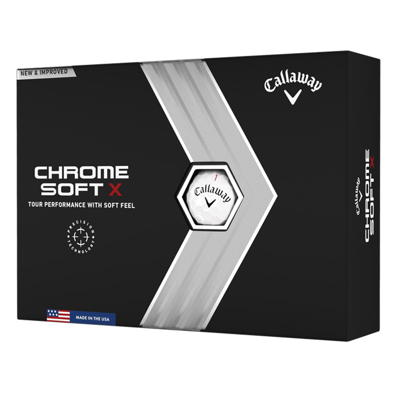 2022 Callaway Chrome Soft X Golf Balls (1 Dozen) - White