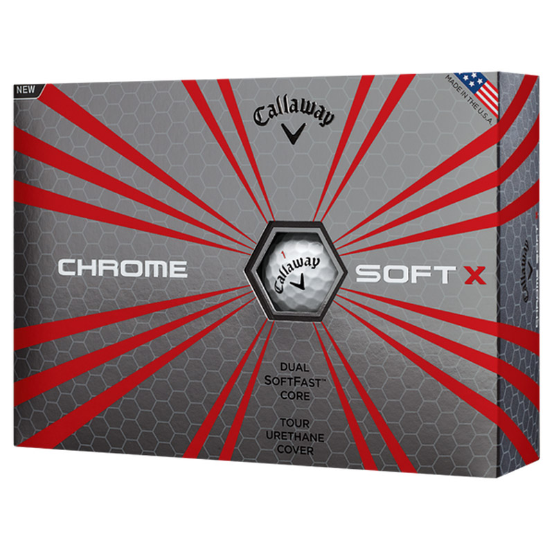 Callaway Chrome Soft X Golf Balls (1 Dozen) - White