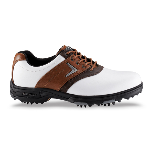Golf Shoe Black White Saddle 110