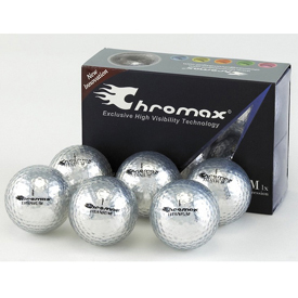 Chromax M1x Golf Balls (6 Pack) - Silver