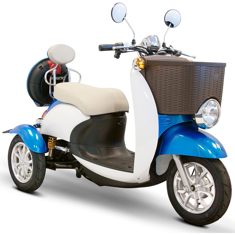 eWheels EW-11 Sport Electric 3-Wheel Scooter - Blue/White