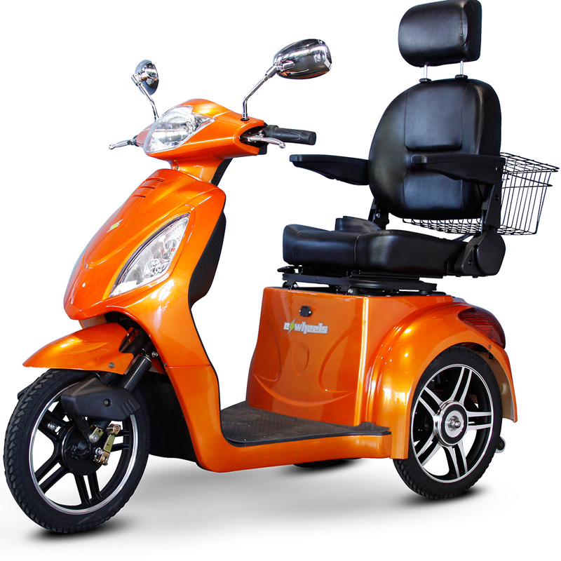 eWheels EW-36 Electric 3-Wheel Mobility Scooter - Orange