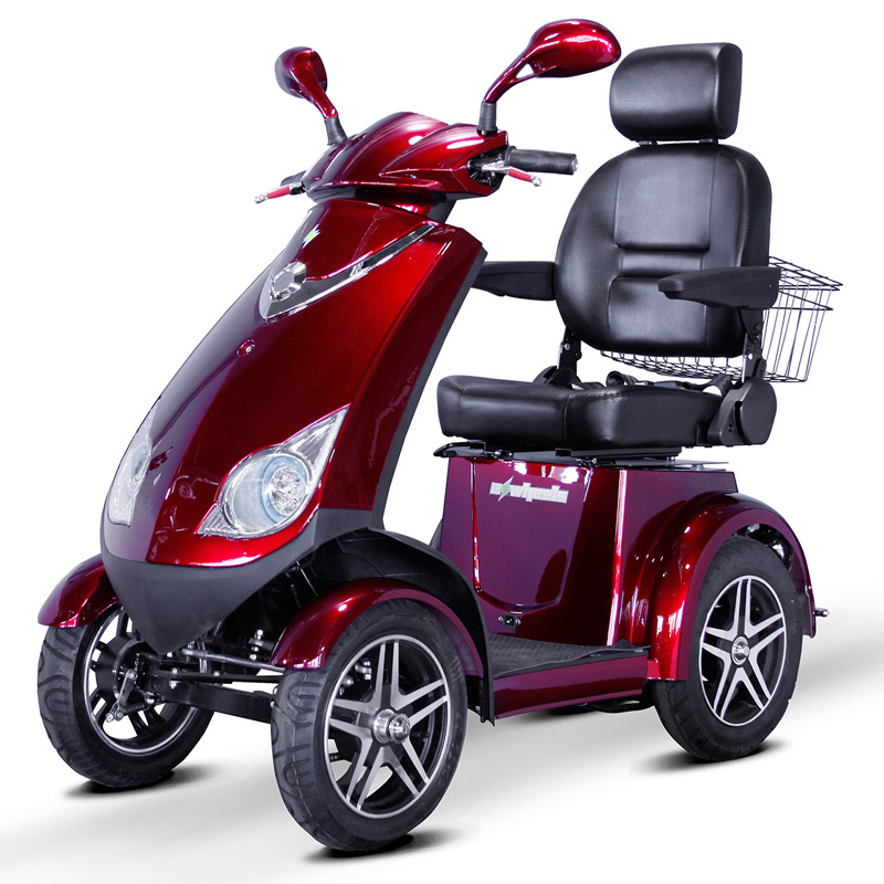 eWheels EW-72 Electric 4-Wheel Mobility Scooter - Red