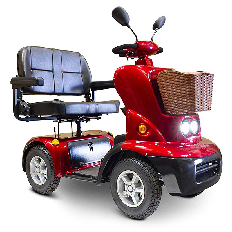 eWheels EW-88 Electric Four Wheel Dual Seat Mobility Scooter - Red