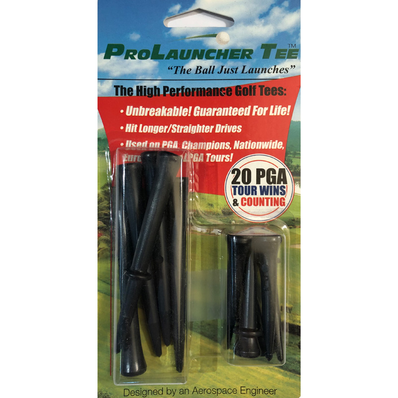 Launcher Golf Tees (10 Pack) - Black