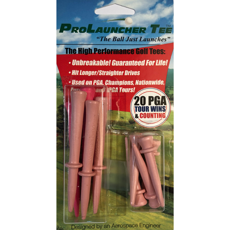 Launcher Golf Tees (10 Pack) - Pink