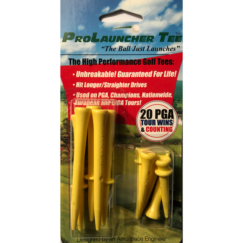 Launcher Golf Tees (10 Pack) - Yellow