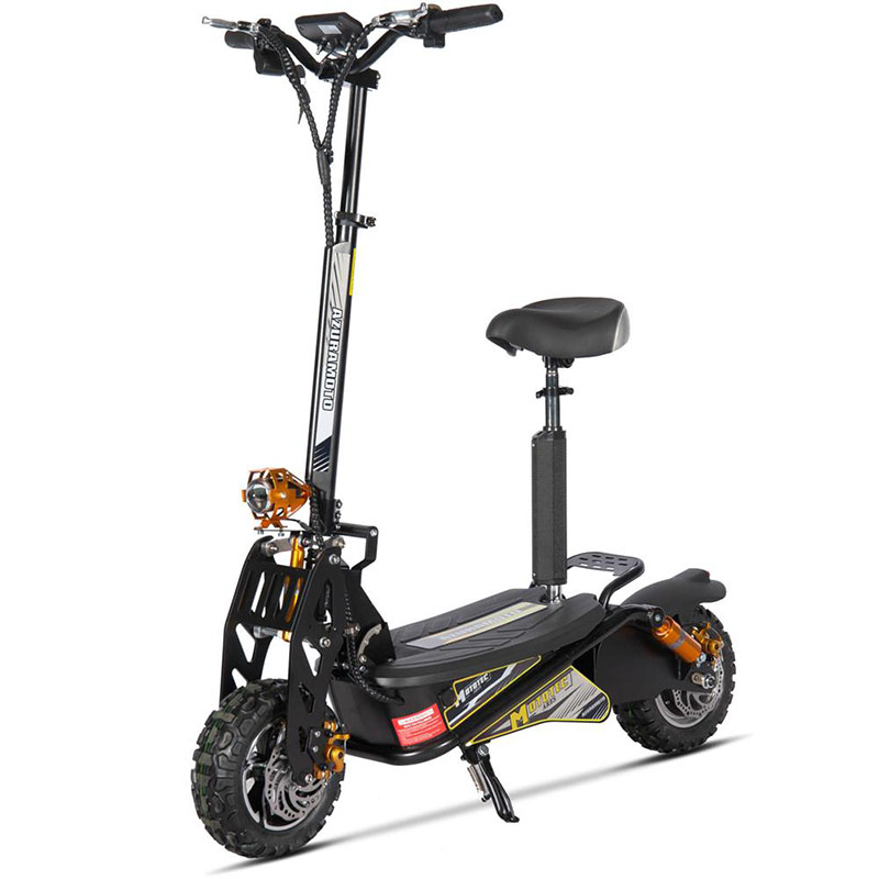 MotoTec Ares 48v 1600w Electric Scooter - Black