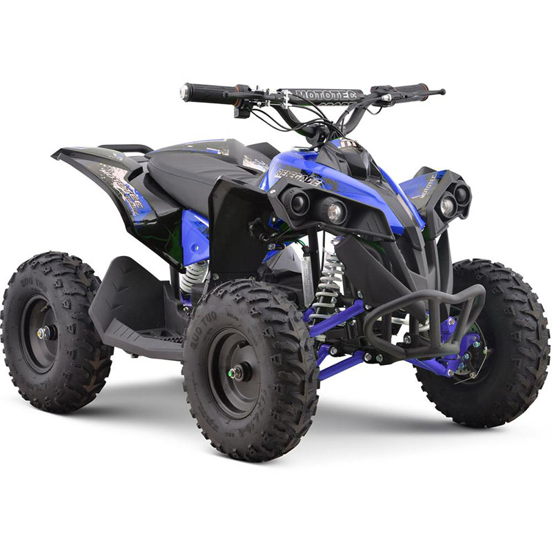 MotoTec 36v 500w Renegade Shaft Drive Kids ATV - Kids Mini Quad - Blue