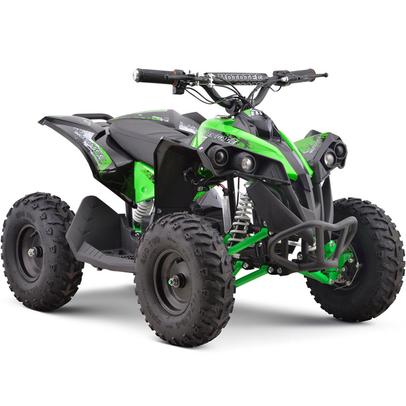 MotoTec 36v 500w Renegade Shaft Drive Kids ATV - Kids Mini Quad - Green