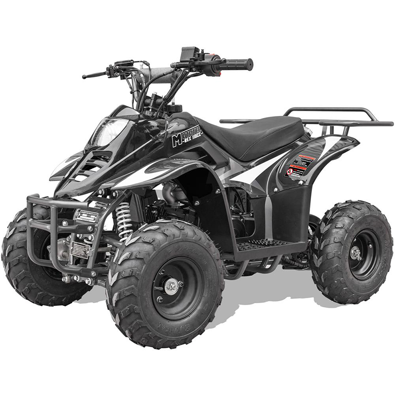 MotoTec Rex 110cc 4-Stroke Kids Gas ATV - Black