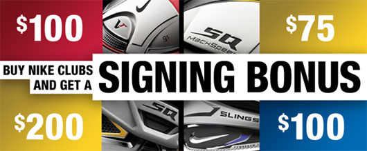 Nike Signing Bonus - Free Goft Card