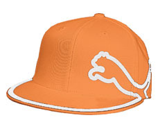 Puma 210 Monoline Flat Brim Cap - Vibrant Orange/White