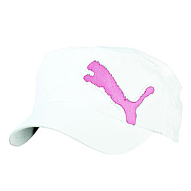 Puma Golf Clairmont Military Cap - White/Pink