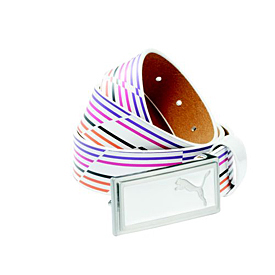 Puma Golf Enamel Belt Skinny - Color Stripes