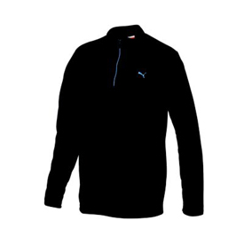 Puma Golf Long Sleeve Performance Polo - Black - Mens