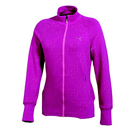 Puma Golf Novelty Track Jacket - Womens Festival Fuchsia
