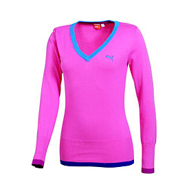 Puma Golf Solid Sweater - Womens Shocking Pink