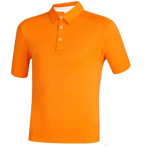 Puma Golf Tech Junior Golf Shirt - Vibrant Orange