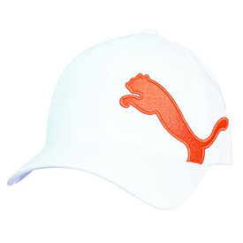 Puma Golf Wave Cap - White/Vibrant Orange