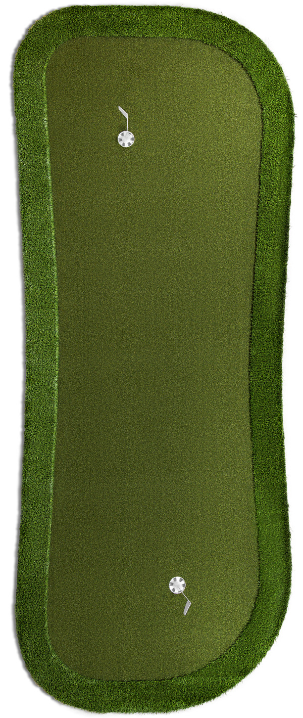 pureputt portable indoor outdoor putting green with hazards 13x5