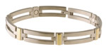 Sabona Men's Executive Crossbar Duet Magnetic Bracelet