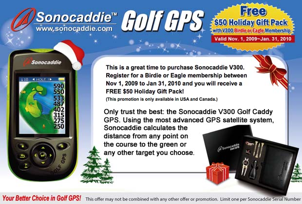 Sonocaddie V300 promotion