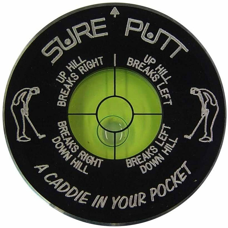 Sure Putt Pro Golf Green Reader & Golf Putting Aid - Black