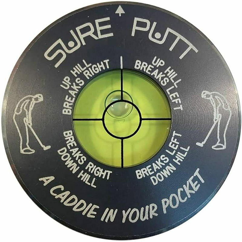 Sure Putt Pro Golf Green Reader & Golf Putting Aid - Gunmetal
