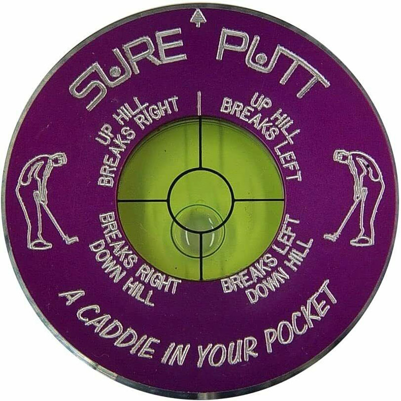 Sure Putt Pro Golf Green Reader & Golf Putting Aid - Purple