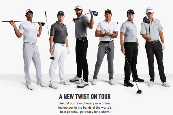 taylormade tour players and twist face technology