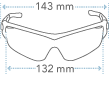 Tifosi Czar Sunglass Dimensions
