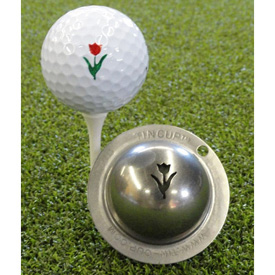 Tin Cup Golf Ball Marker - Tracys Tulip