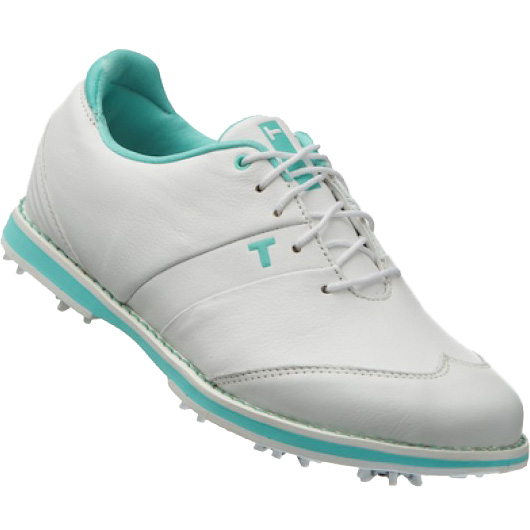 True Linkswear True Fairways Golf Shoes Womens White/Teal at