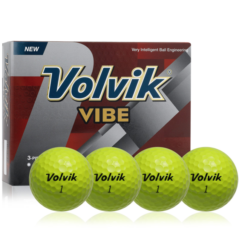 2016 Volvik Vibe Golf Balls (1 Dozen) - Yellow