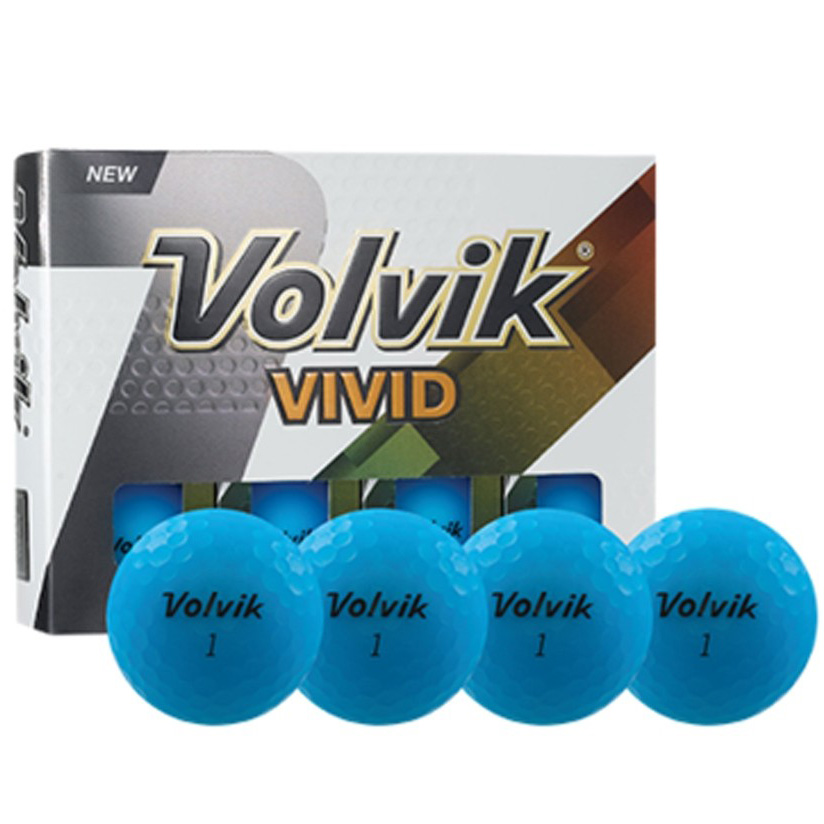 Volvik Vivid Golf Balls (1 Dozen) - Matte Blue