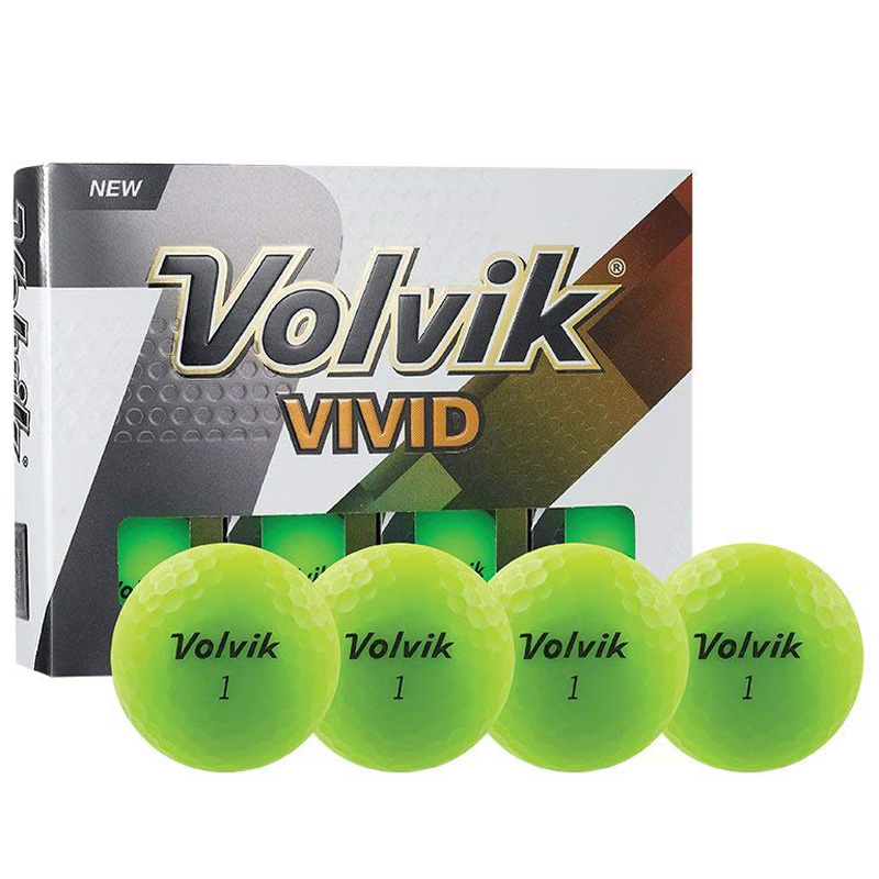 Volvik Vivid Golf Balls (1 Dozen) - Matte Green