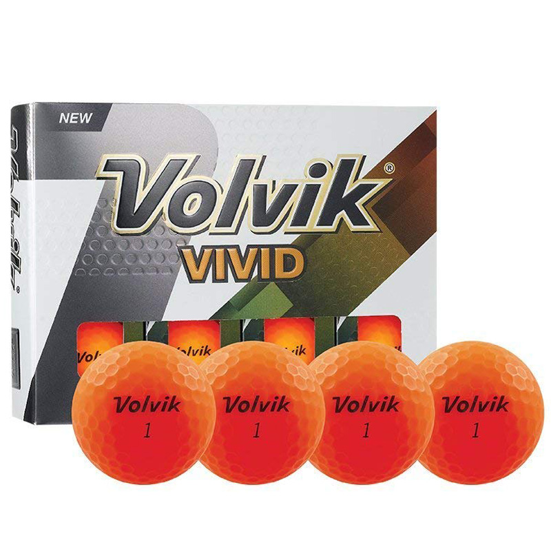 Volvik Vivid Golf Balls (1 Dozen) - Matte Orange