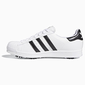 2020 Adidas Superstar Golf Shoes - Mens - White/Black - Limited