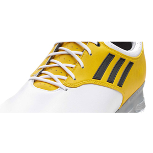 Adidas adizero Golf Shoes - Mens White/Black/Vivid Yellow at InTheHoleGolf.com