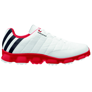 Agradecido Buzo septiembre Adidas 2013 CrossFlex Golf Shoes - Mens White/Red at InTheHoleGolf.com
