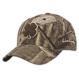 Product Display Black Clover Adjustable Hat - Hunt Lucky #8A at