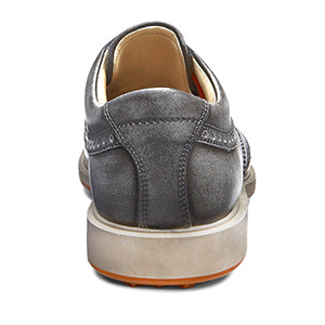Ecco Tour Hybrid Wingtip Golf Shoes - Mens Grey/Orange at  display picture 2